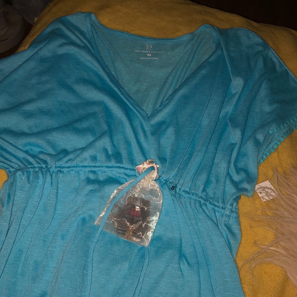 Turquoise top